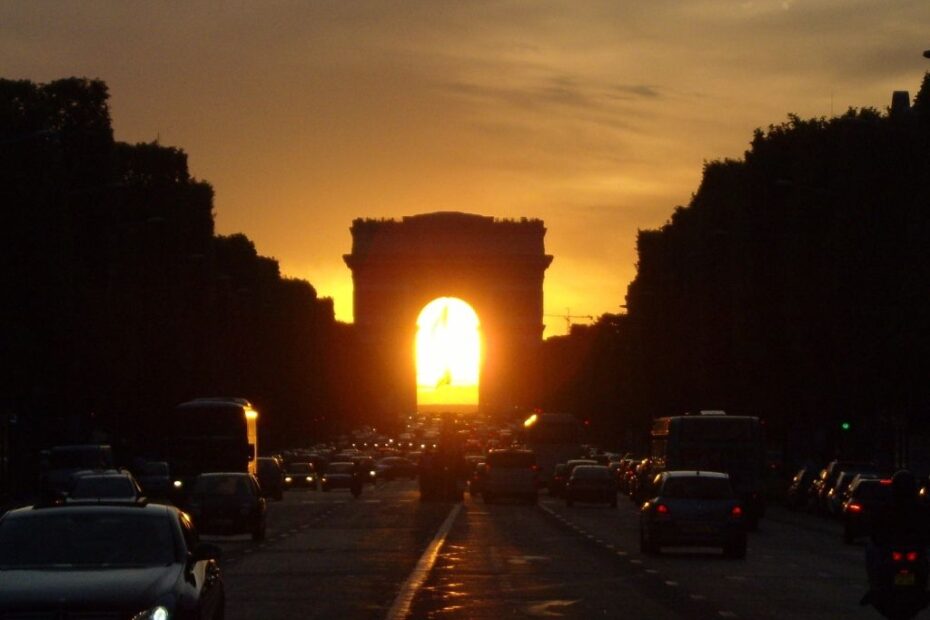 Sunset Arc de Triomphe 3